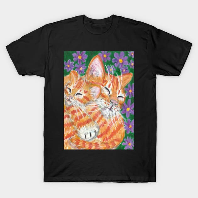 orange ginger kitten T-Shirt by SamsArtworks